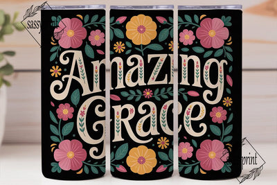 Amazing Grace 20oz Tumbler Wrap Sublimation sassyprint 
