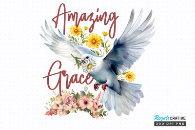 Amazing grace png design Sublimation Regulrcrative 