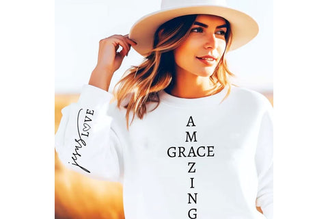 Amazing grace Sleeve SVG Design, Inspirational sleeve SVG, Motivational Sleeve SVG Design, Positive Sleeve SVG SVG Regulrcrative 