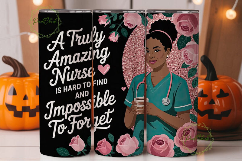 Amazing Nurse 20oz Tumbler Wrap Sublimation PixelChick 