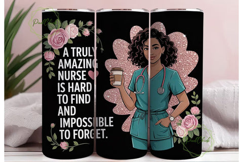 Amazing Nurse 20oz Tumbler Wrap Sublimation PixelChick 