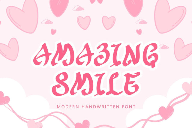 Amazing Smile Font Prasetya Letter 