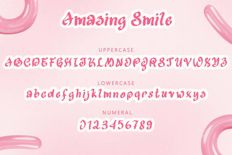 Amazing Smile Font Prasetya Letter 