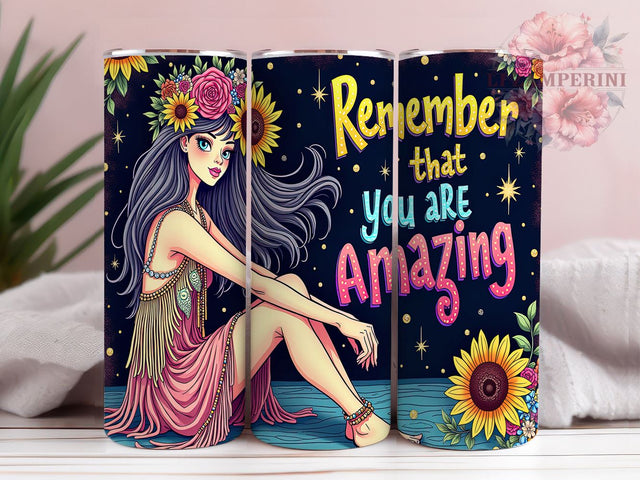 Amazing Tumbler, Inspirational Quote, Motivational Design, 20oz Sublimation, PNG Tumbler Design, Positive Affirmation, Skinny Tumbler Sublimation Li Zamperini 