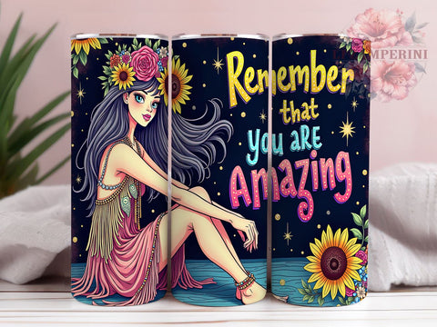 Amazing Tumbler, Inspirational Quote, Motivational Design, 20oz Sublimation, PNG Tumbler Design, Positive Affirmation, Skinny Tumbler Sublimation Li Zamperini 