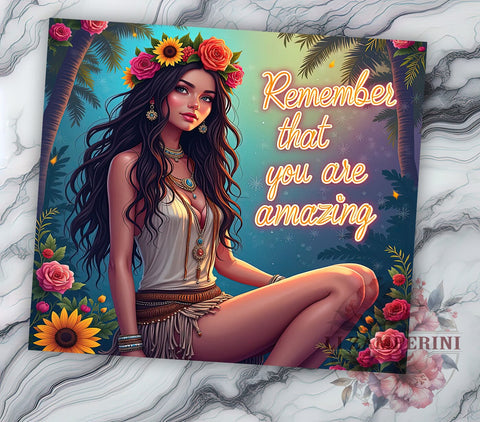 Amazing Tumbler, Inspirational Quote, Motivational Design, 20oz Sublimation, PNG Tumbler Design, Positive Affirmation, Skinny Tumbler Sublimation Li Zamperini 