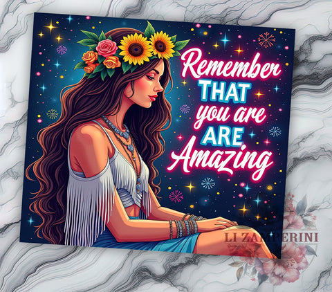 Amazing Tumbler, Inspirational Quote, Motivational Design, 20oz Sublimation, PNG Tumbler Design, Positive Affirmation, Skinny Tumbler Sublimation Li Zamperini 