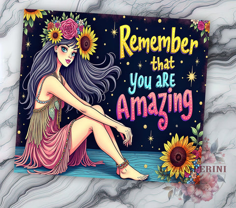 Amazing Tumbler, Inspirational Quote, Motivational Design, 20oz Sublimation, PNG Tumbler Design, Positive Affirmation, Skinny Tumbler Sublimation Li Zamperini 