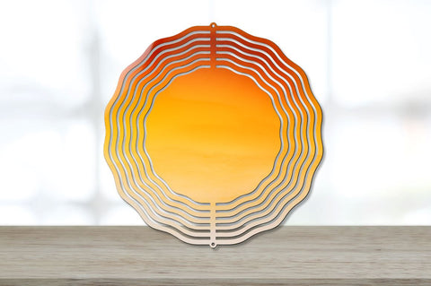 Amber Ombre Round Coaster Wind Spinner Bundle Sublimation Regulrcrative 