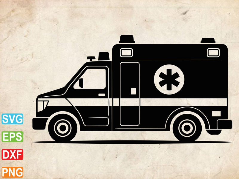 Ambulance SVG, Ambulance Silhouette, Ambulance Cut Files SVG Creativeart88 