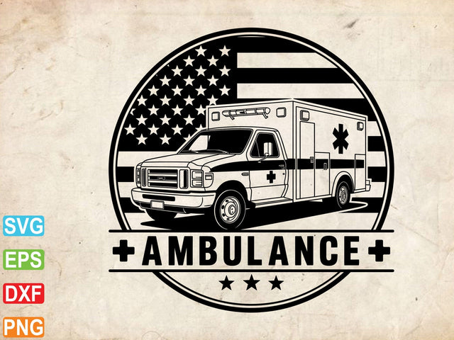 Ambulance SVG, Ambulance Silhouette, Ambulance Cut Files SVG Creativeart88 