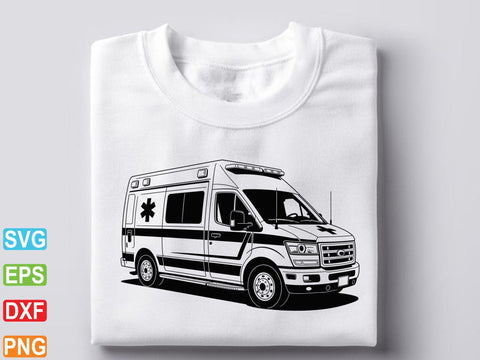 Ambulance SVG, Ambulance Silhouette, Ambulance Cut Files SVG Creativeart88 