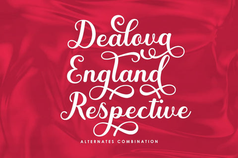 Amdeira Script Font gatype 