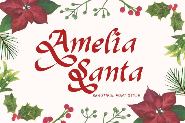 Amelia Santa Font Prasetya Letter 