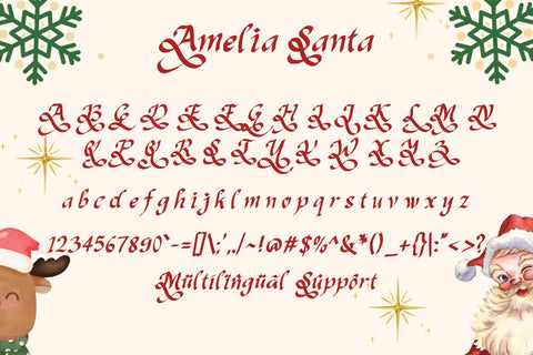 Amelia Santa Font Prasetya Letter 
