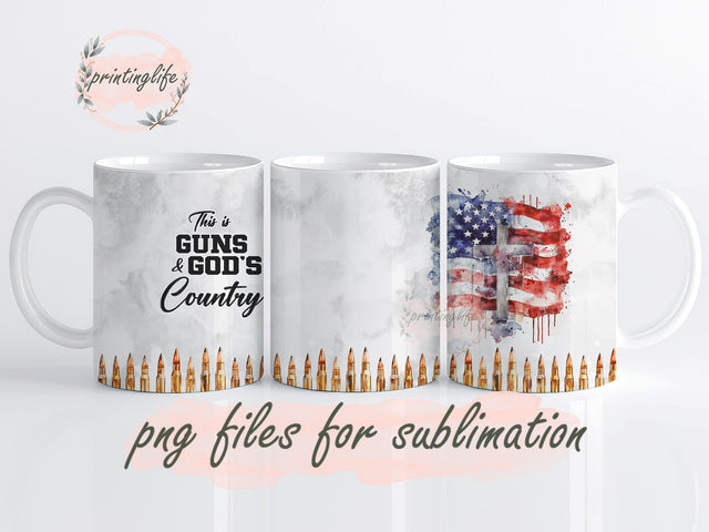 Amendment Patriotic American Flag Mug Wrap Design, Instant Digital Design Download Mug Wrap Design, Mug Design PNG Sublimation PrintingLife 