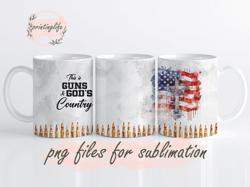 Amendment Patriotic American Flag Mug Wrap Design, Instant Digital Design Download Mug Wrap Design, Mug Design PNG Sublimation PrintingLife 