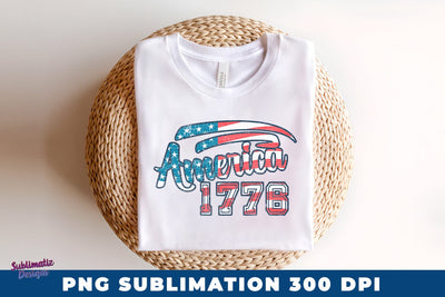 America 1776 - 4th of July PNG Sublimation Sublimation Sublimatiz Designs 