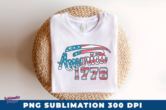 America 1776 - 4th of July PNG Sublimation Sublimation Sublimatiz Designs 
