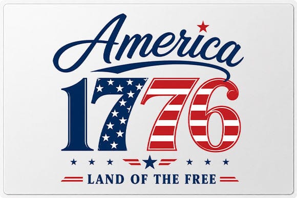 America 1776 Land Of The Free PNG | Patriotic Sublimation Digital Download SVG BillahCrafts 