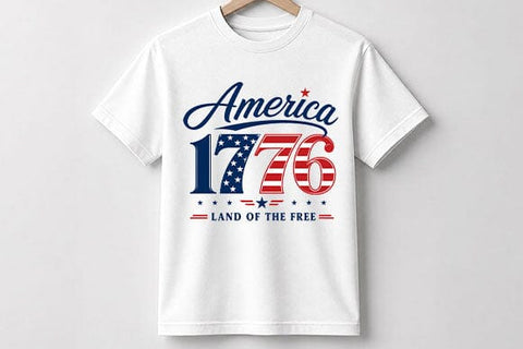 America 1776 Land Of The Free PNG | Patriotic Sublimation Digital Download SVG BillahCrafts 