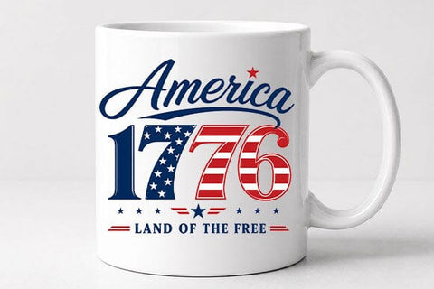 America 1776 Land Of The Free PNG | Patriotic Sublimation Digital Download SVG BillahCrafts 