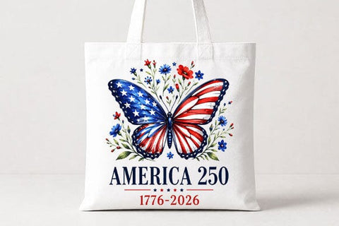 America 250 Butterfly PNG Patriotic USA Anniversary Digital Download SVG BillahCrafts 