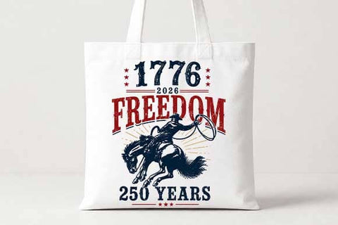 America 250 Cowboy Freedom PNG | Patriotic Western Sublimation PNG SVG BillahCrafts 
