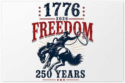 America 250 Cowboy Freedom PNG | Patriotic Western Sublimation PNG SVG BillahCrafts 
