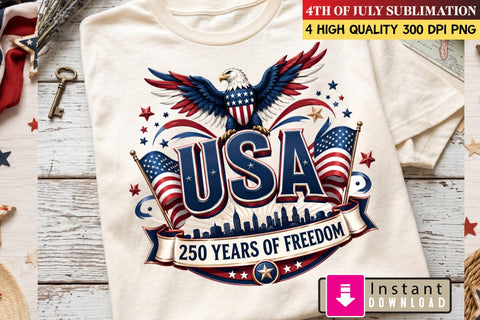 America 250, Patriotic USA Clipart Bundle, 4th of July PNG, Vintage Americana Design, Peace Love America, Sweet Land of the Free, Eagle Graphic, Est 1776, Independence Day Sublimation, Red White Blue Art Pack Sublimation BlackCatsMedia 