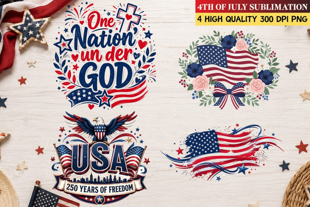 America 250, Patriotic USA Clipart Bundle, 4th of July PNG, Vintage Americana Design, Peace Love America, Sweet Land of the Free, Eagle Graphic, Est 1776, Independence Day Sublimation, Red White Blue Art Pack Sublimation BlackCatsMedia 