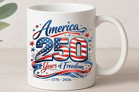 America 250 PNG | 250 Years of Freedom Sublimation PNG Digital Download SVG BillahCrafts 