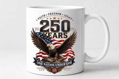 America 250 PNG Patriotic Eagle USA 250 Anniversary Digital Download SVG BillahCrafts 