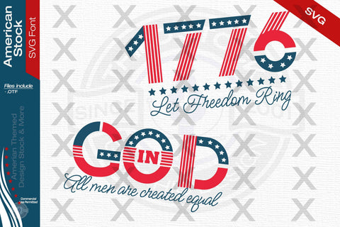 America 250 SVG Font Font AfterTenDesign 