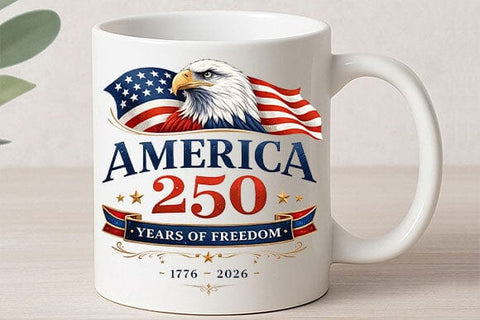 America 250 Years of Freedom PNG | 1776 2026 Patriotic Eagle Digital Download SVG BillahCrafts 
