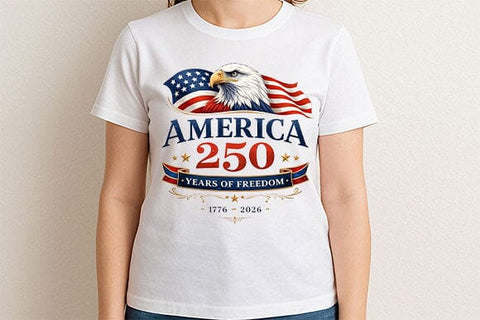 America 250 Years of Freedom PNG | 1776 2026 Patriotic Eagle Digital Download SVG BillahCrafts 