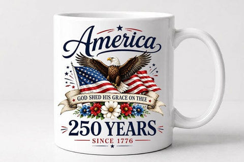 America 250 Years PNG Patriotic Eagle Anniversary Digital Download SVG BillahCrafts 