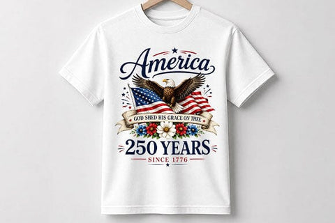America 250 Years PNG Patriotic Eagle Anniversary Digital Download SVG BillahCrafts 