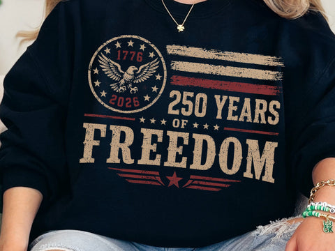 America 250th Anniversary PNG, Patriotic USA Flag 1776-2026 Design SVG DesignDestine 