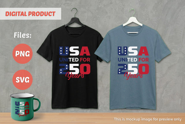 America 250th anniversary, USA 250, 4th Of July Sublimation v1 SVG Slim Studio 