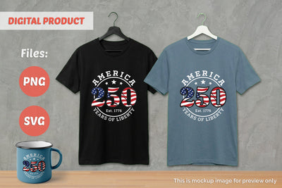 America 250th anniversary, USA 250, 4th Of July Sublimation v3 SVG Slim Studio 