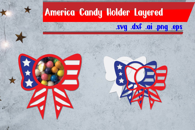 America Candy Holder Bundle | Patriotic Candy Holder Bundle | Candy Holders Papercut 3D Paper zafrans studio 