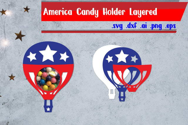 America Candy Holder | Patriotic Candy Holder 3D Paper zafrans studio 