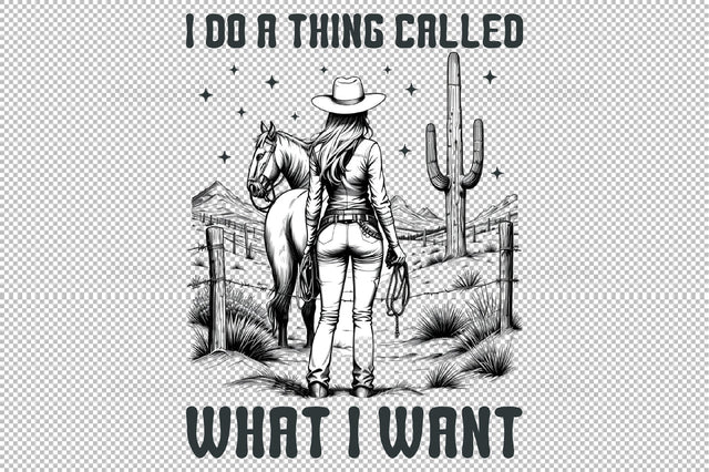 America Cowgirl Png,Western Cowgirl Hors Sublimation designartist 