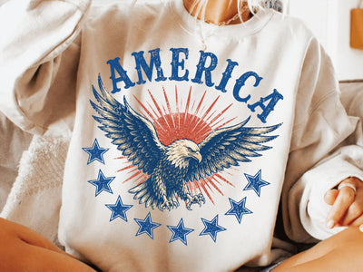 America Eagle with Stars USA Png SVG DesignDestine 