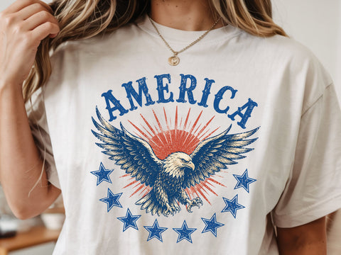 America Eagle with Stars USA Png SVG DesignDestine 
