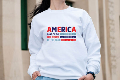 america land of the free because of the brave SVG Angelina750 