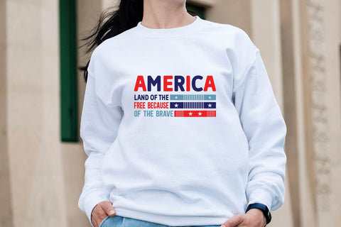 america land of the free because of the brave SVG Angelina750 