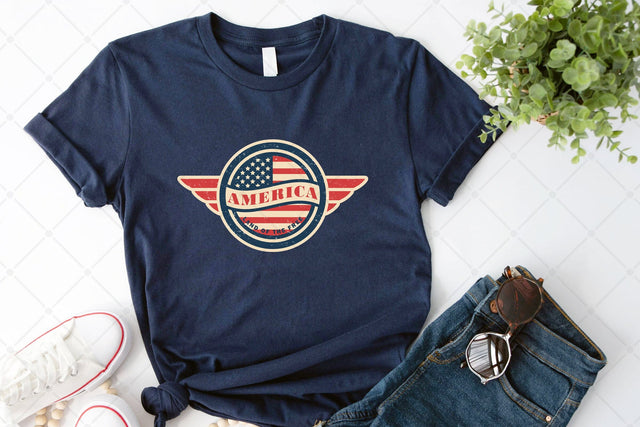 America Land of the Free Sublimation Karma Genie Graphics 