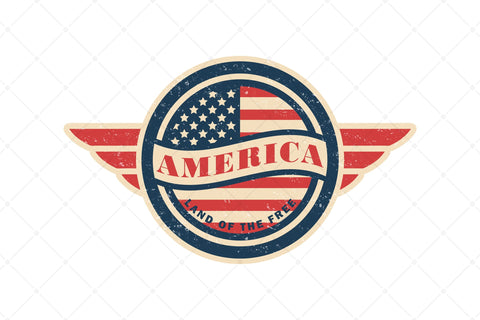 America Land of the Free Sublimation Karma Genie Graphics 